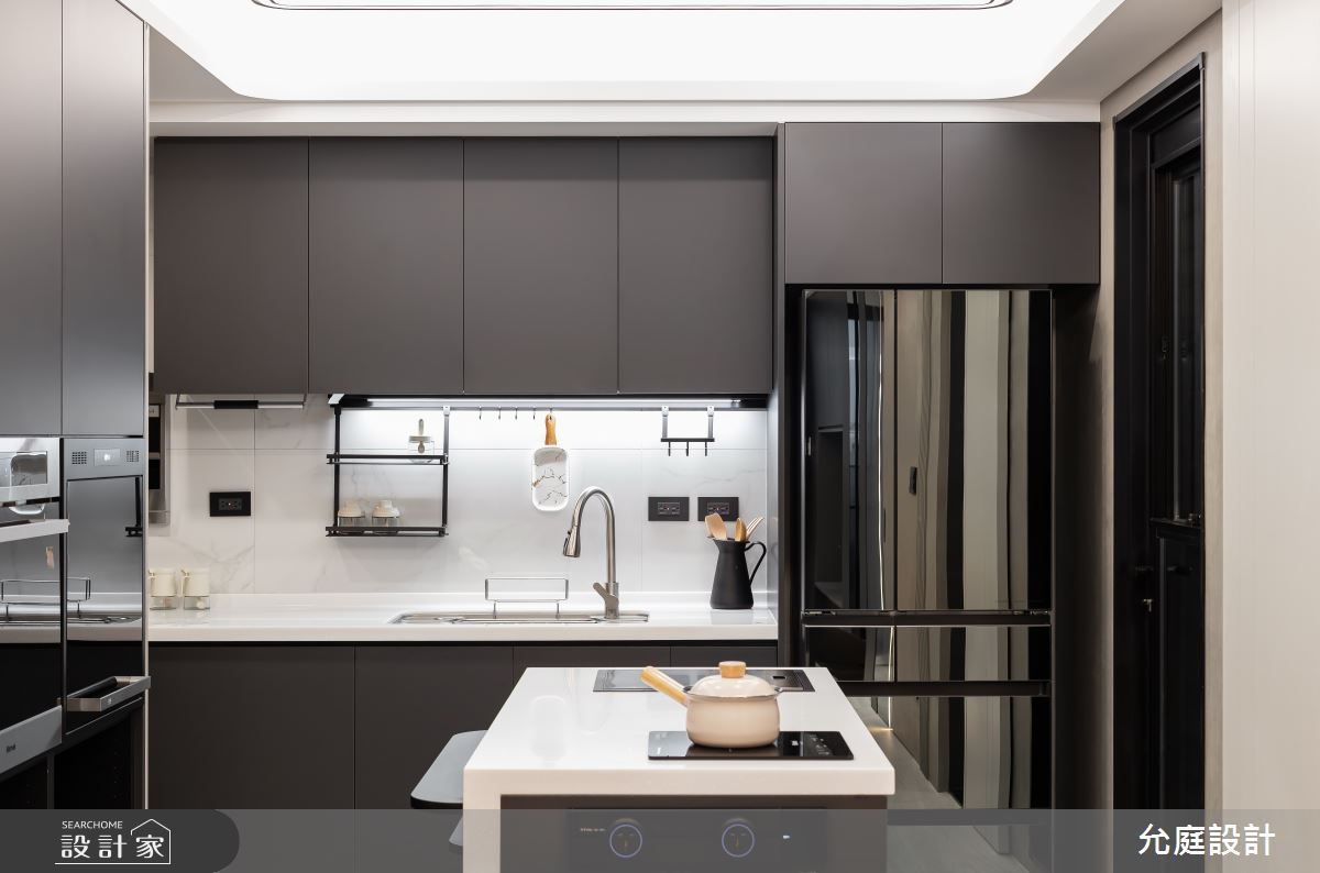 毛胚屋＿現代風廚房中島案例圖片＿允庭室內裝修設計有限公司＿允庭_雲藏星謐之7