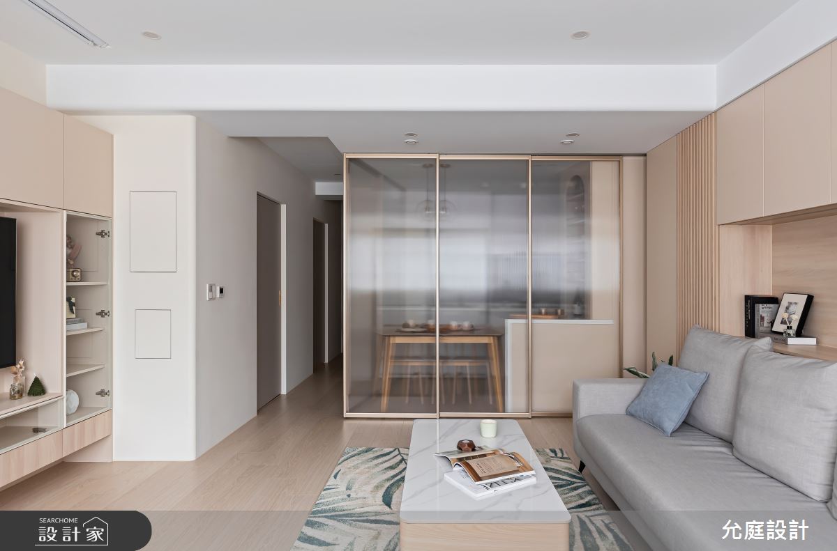 21坪老屋(41~50年)＿北歐風客廳餐廳廚房中島案例圖片＿允庭室內裝修設計有限公司＿允庭_和風煦日之13
