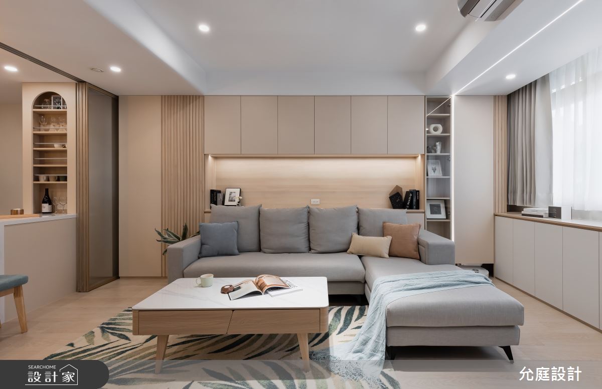 21坪老屋(41~50年)＿北歐風客廳案例圖片＿允庭室內裝修設計有限公司＿允庭_和風煦日之6