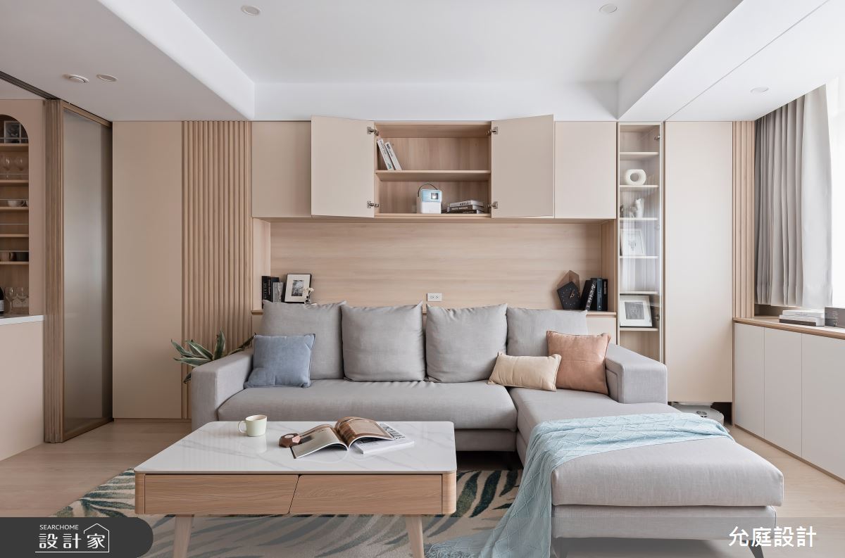 21坪老屋(41~50年)＿北歐風客廳案例圖片＿允庭室內裝修設計有限公司＿允庭_和風煦日之5