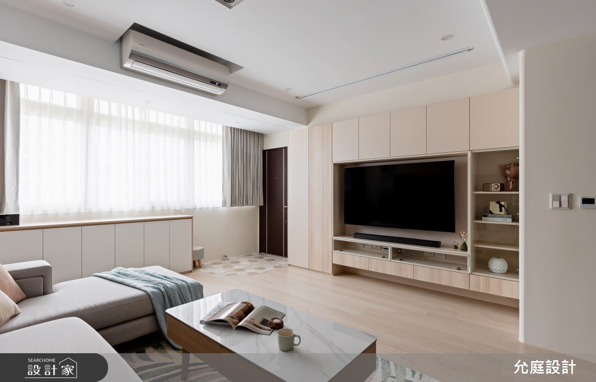 21坪老屋(41~50年)＿北歐風玄關客廳案例圖片＿允庭室內裝修設計有限公司＿允庭_和風煦日之1