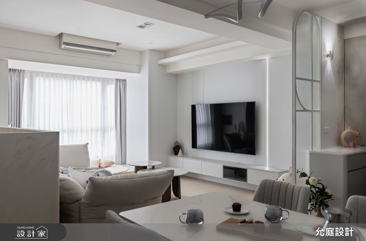24坪中古屋(5~15年)＿現代簡約風客廳餐廳案例圖片＿允庭室內裝修設計有限公司＿允庭_蔚然成風之6