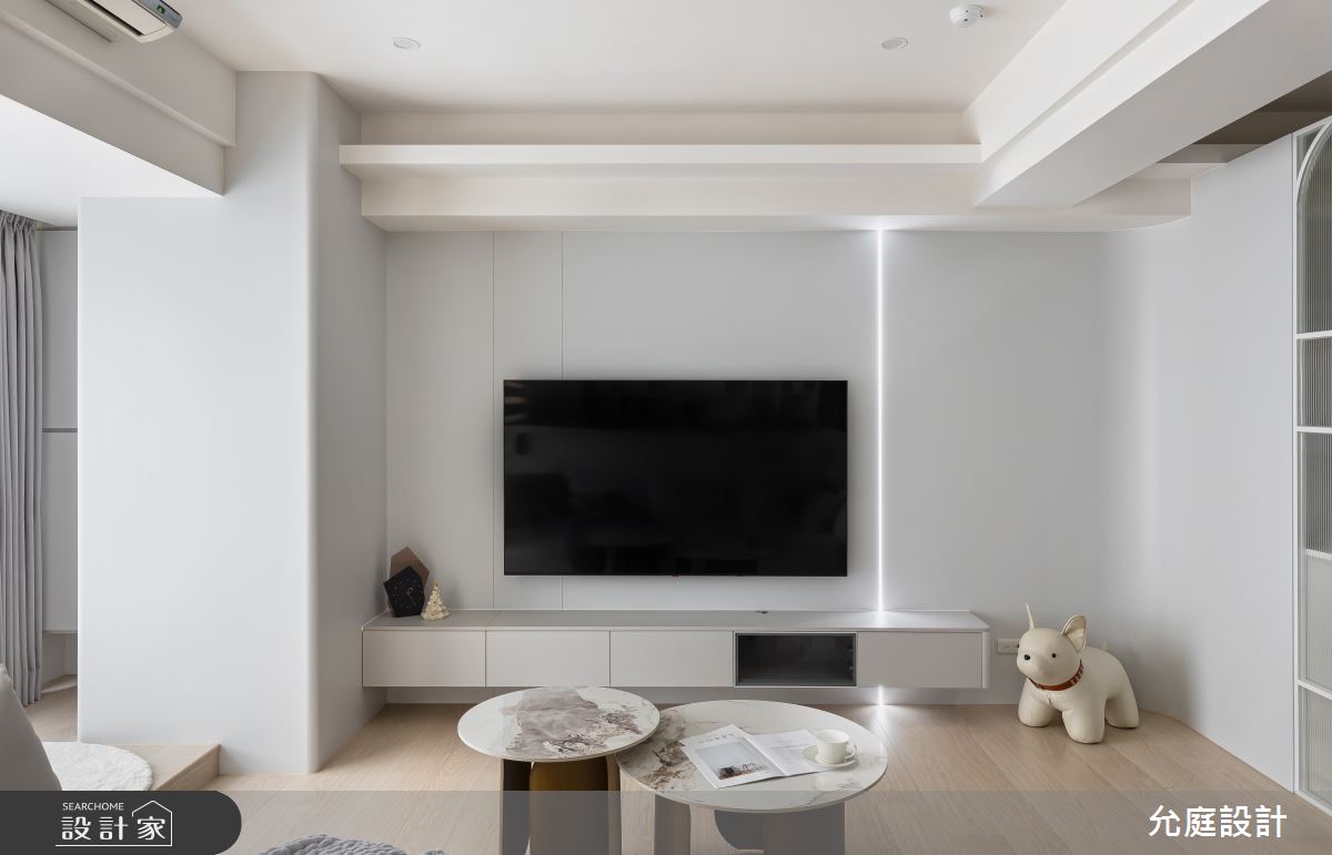 24坪中古屋(5~15年)＿現代簡約風客廳案例圖片＿允庭室內裝修設計有限公司＿允庭_蔚然成風之8