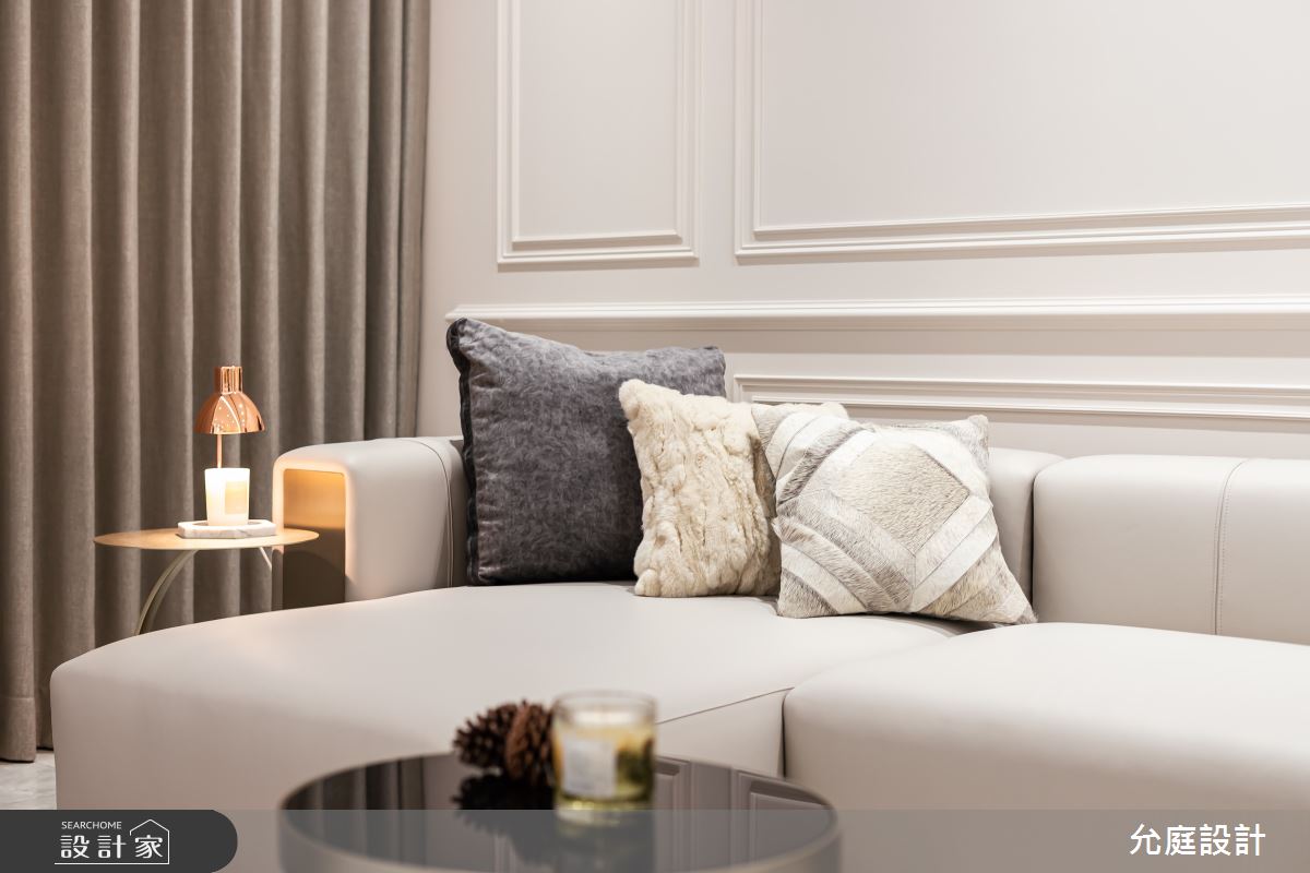 毛胚屋＿美式輕奢華風客廳案例圖片＿允庭室內裝修設計有限公司＿允庭_微奢·蘊藏之10