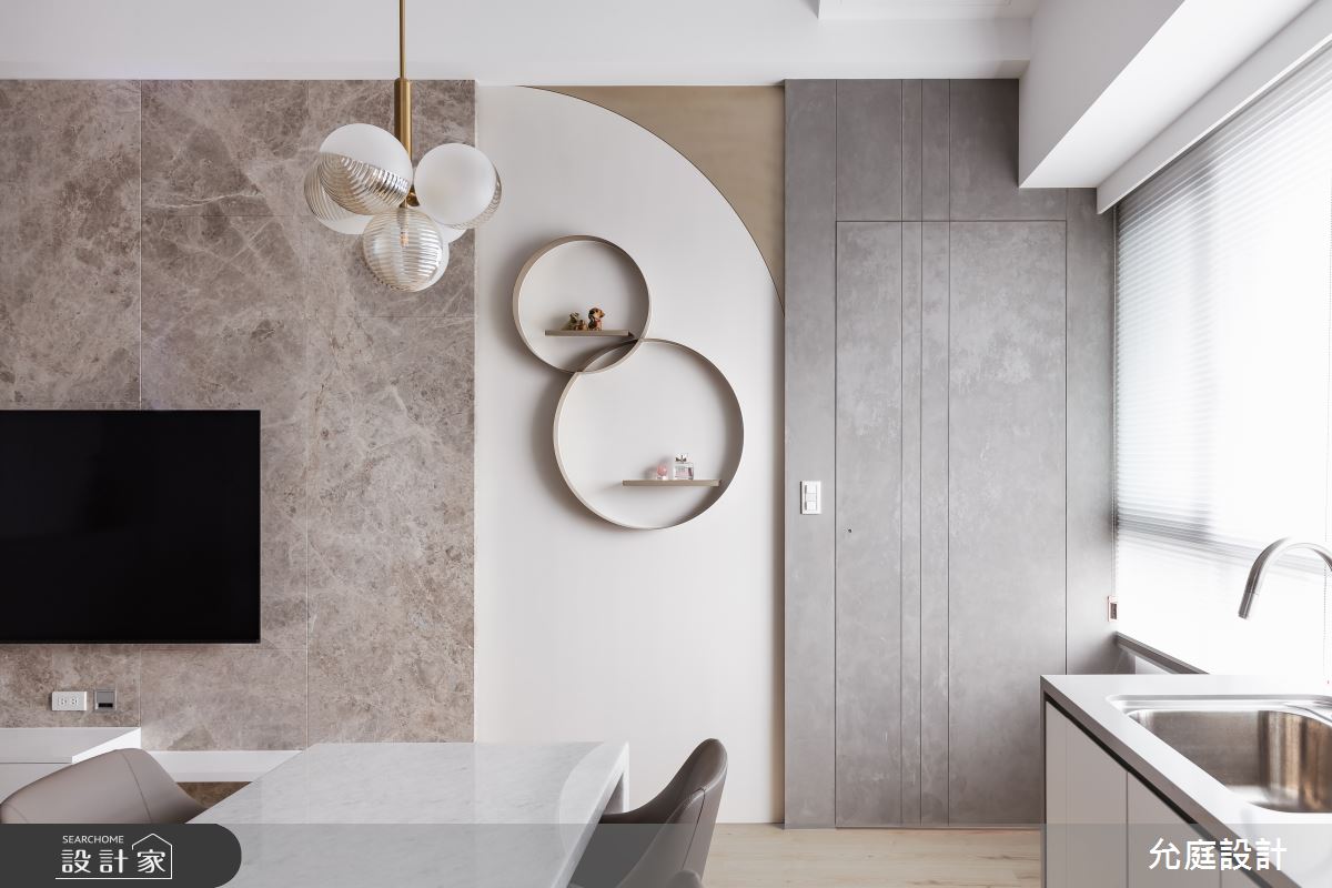 16坪老屋(16~30年)＿奢華風客廳餐廳廚房案例圖片＿允庭室內裝修設計有限公司＿允庭_緻‧韻曲之9