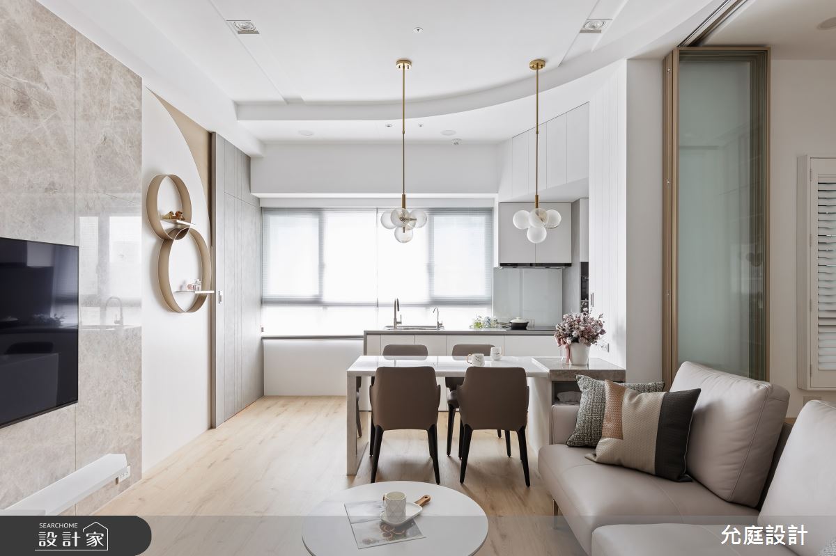 16坪老屋(16~30年)＿奢華風客廳餐廳廚房案例圖片＿允庭室內裝修設計有限公司＿允庭_緻‧韻曲之8