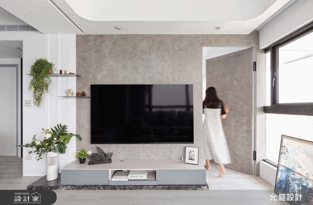 34坪新成屋(5年以下)＿北歐風客廳案例圖片＿允庭室內裝修設計有限公司＿允庭_沐光‧寓景之2