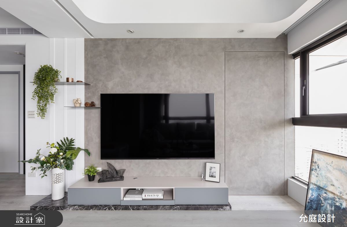 34坪新成屋(5年以下)＿北歐風客廳案例圖片＿允庭室內裝修設計有限公司＿允庭_沐光‧寓景之3