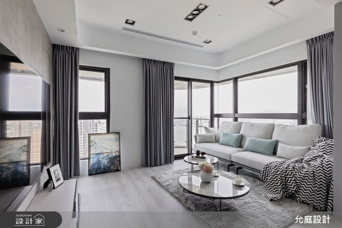34坪新成屋(5年以下)＿北歐風客廳案例圖片＿允庭室內裝修設計有限公司＿允庭_沐光‧寓景之5