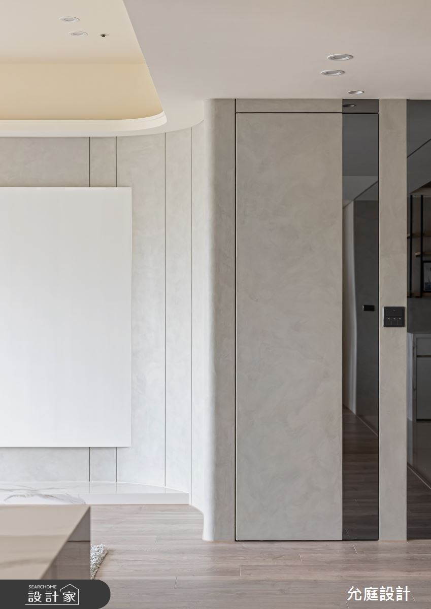 42坪新成屋(5年以下)＿現代風玄關客廳案例圖片＿允庭室內裝修設計有限公司＿允庭_凝光境語之2