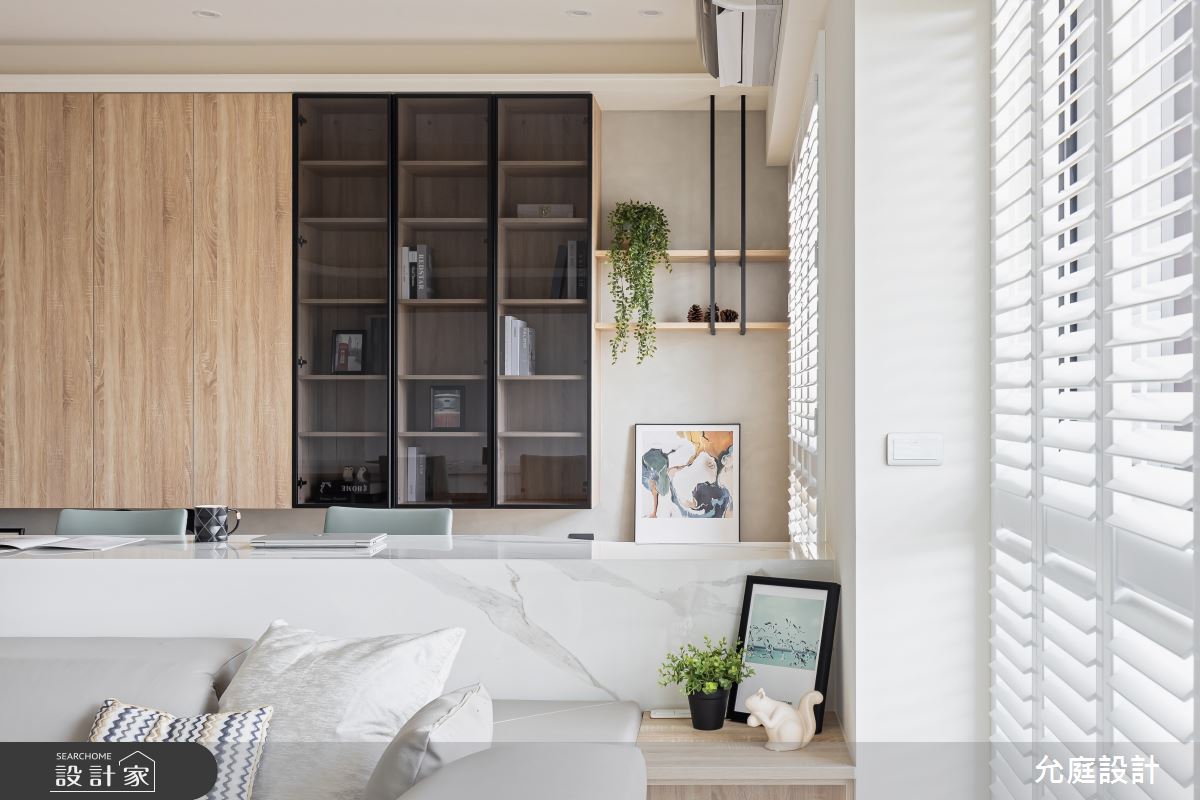 42坪新成屋(5年以下)＿現代風客廳書房案例圖片＿允庭室內裝修設計有限公司＿允庭_凝光境語之6