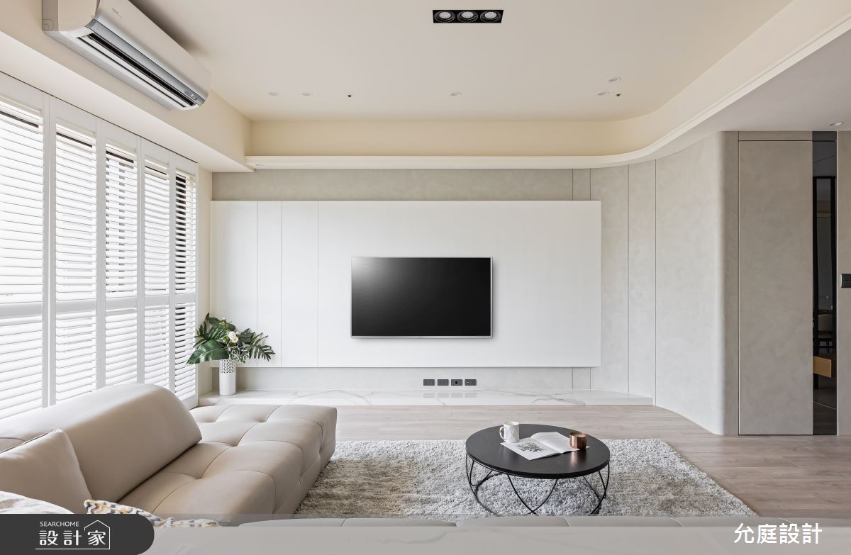 42坪新成屋(5年以下)＿現代風客廳案例圖片＿允庭室內裝修設計有限公司＿允庭_凝光境語之4