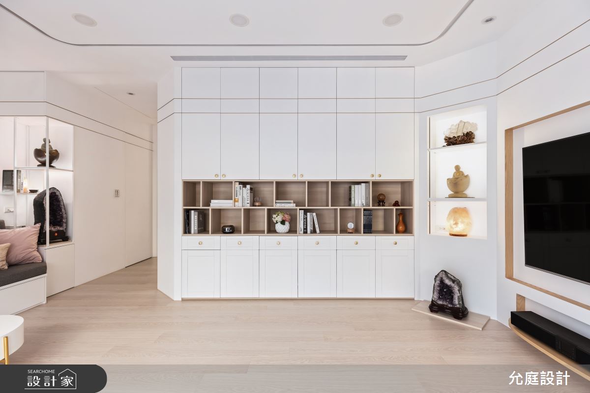 老屋(41~50年)＿現代風客廳案例圖片＿允庭室內裝修設計有限公司＿允庭_書‧沁悅之2