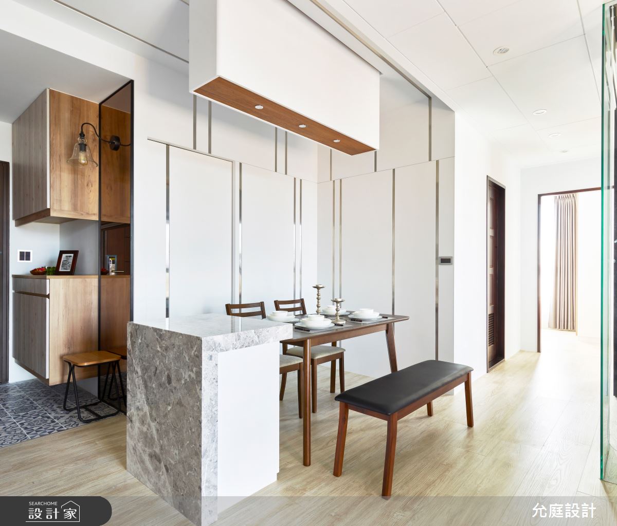 30坪新成屋(5年以下)＿混搭風餐廳案例圖片＿允庭室內裝修設計有限公司＿允庭_沐．木與石之4