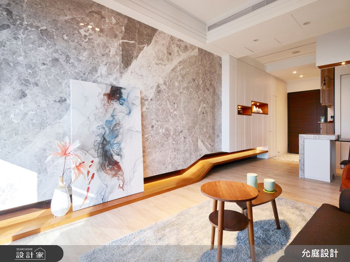 30坪新成屋(5年以下)＿混搭風玄關客廳餐廳案例圖片＿允庭室內裝修設計有限公司＿允庭_沐．木與石之8