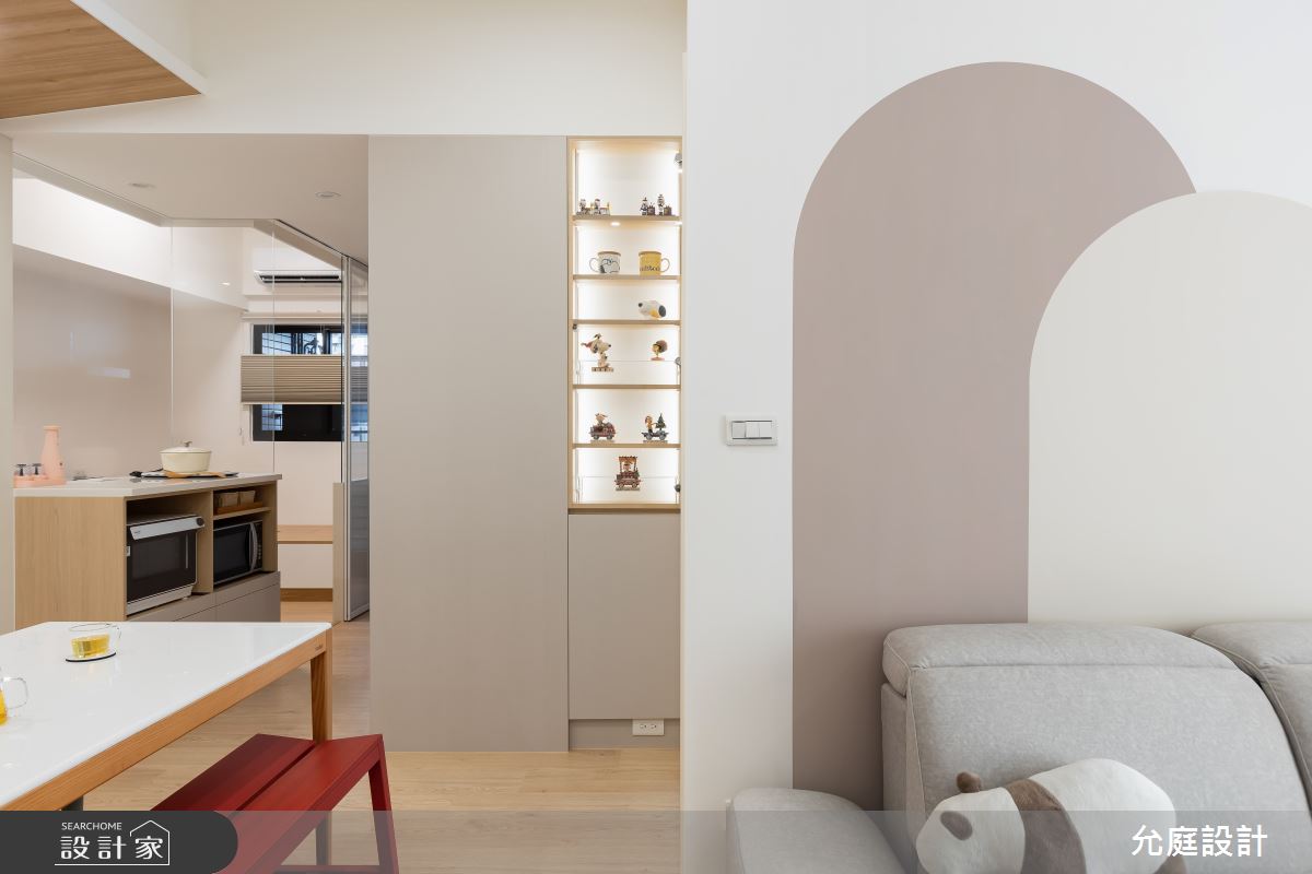 19坪新成屋(5年以下)＿北歐風客廳餐廳中島案例圖片＿允庭室內裝修設計有限公司＿允庭_恬靜清雅之13