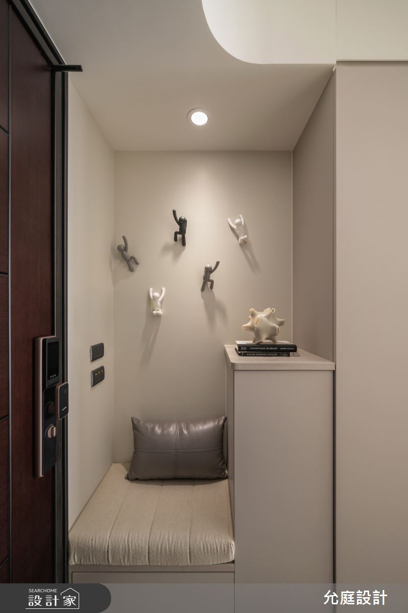 23坪新成屋(5年以下)＿現代北歐風玄關案例圖片＿允庭室內裝修設計有限公司＿允庭_蘊雅藏馨之2