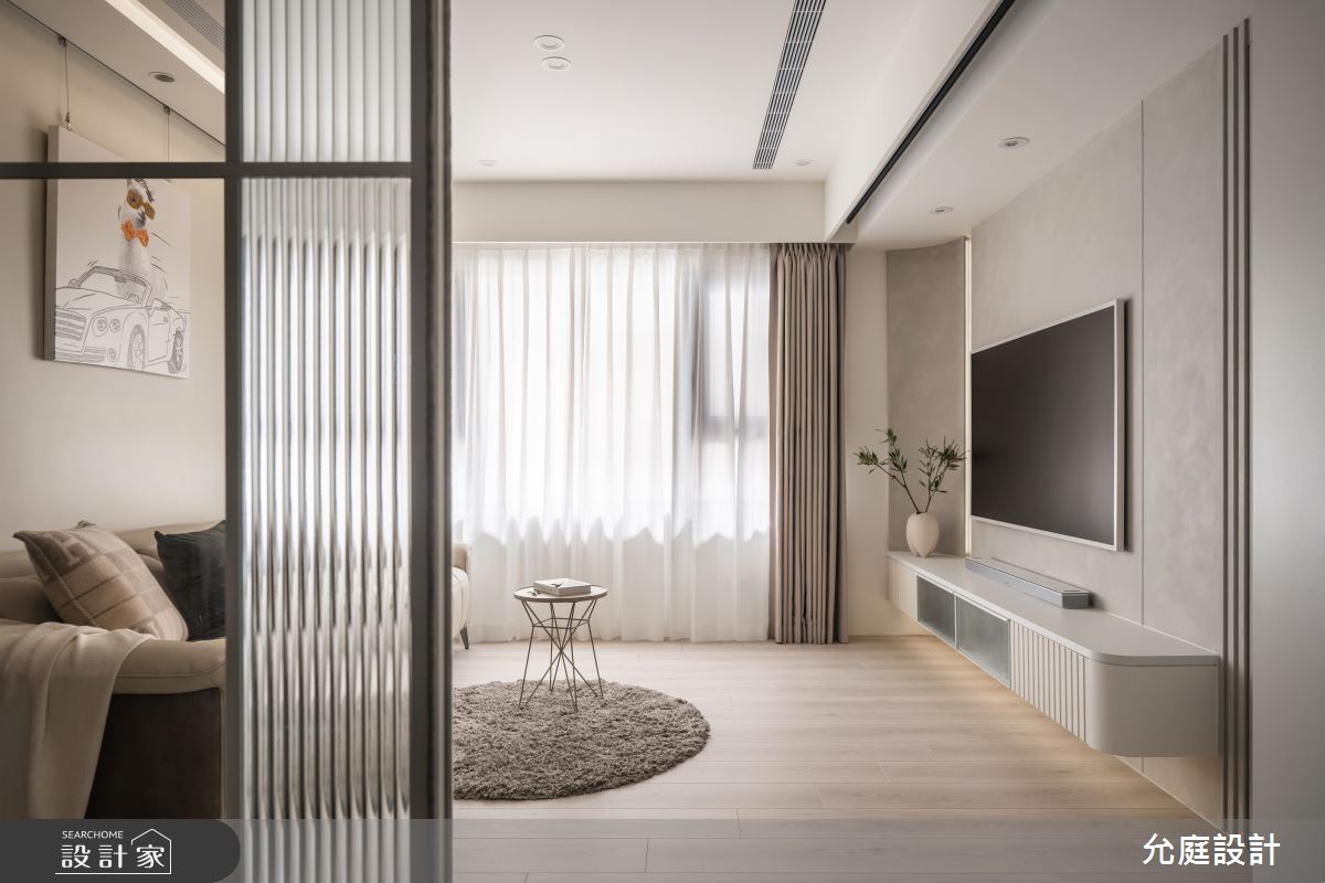 23坪新成屋(5年以下)＿現代北歐風客廳案例圖片＿允庭室內裝修設計有限公司＿允庭_蘊雅藏馨之3