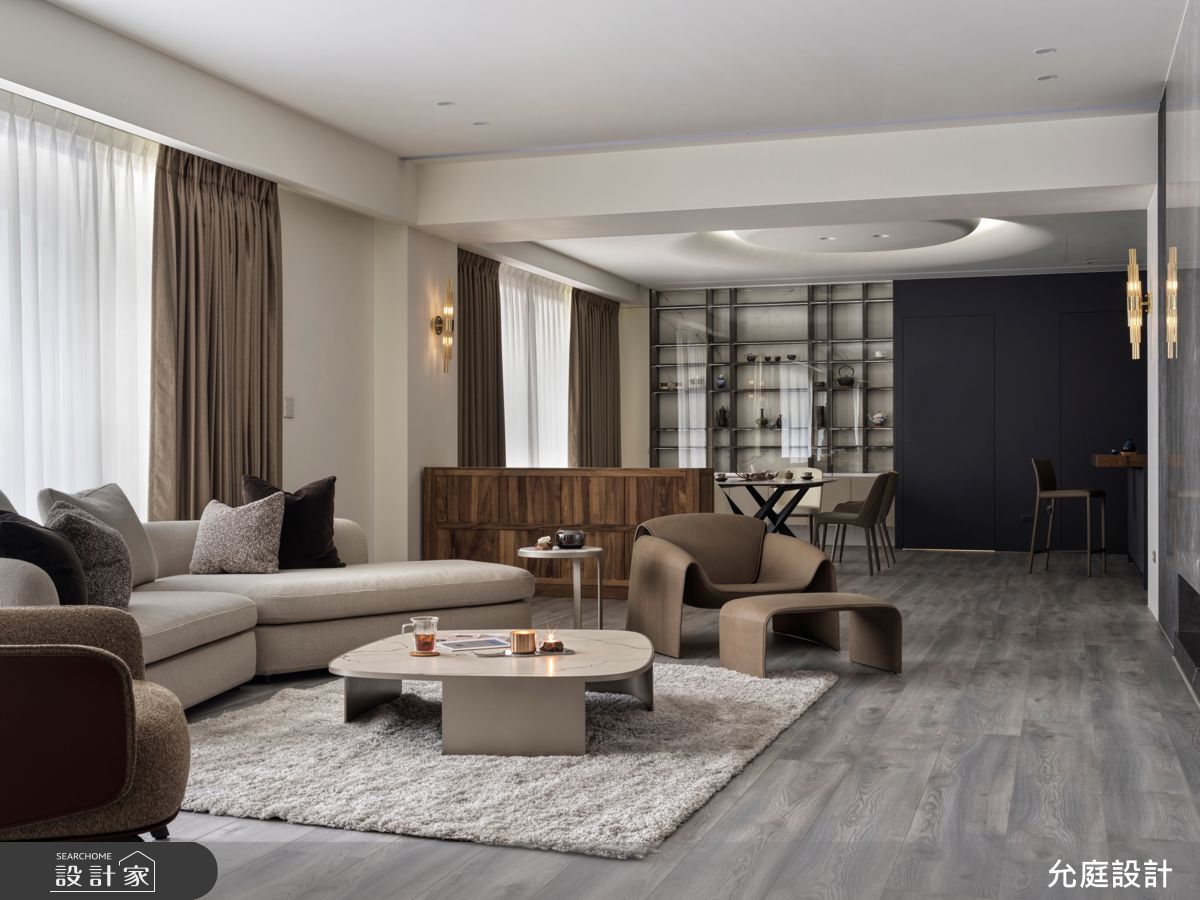 毛胚屋＿現代風客廳案例圖片＿允庭室內裝修設計有限公司＿允庭_凝光錦繡之4