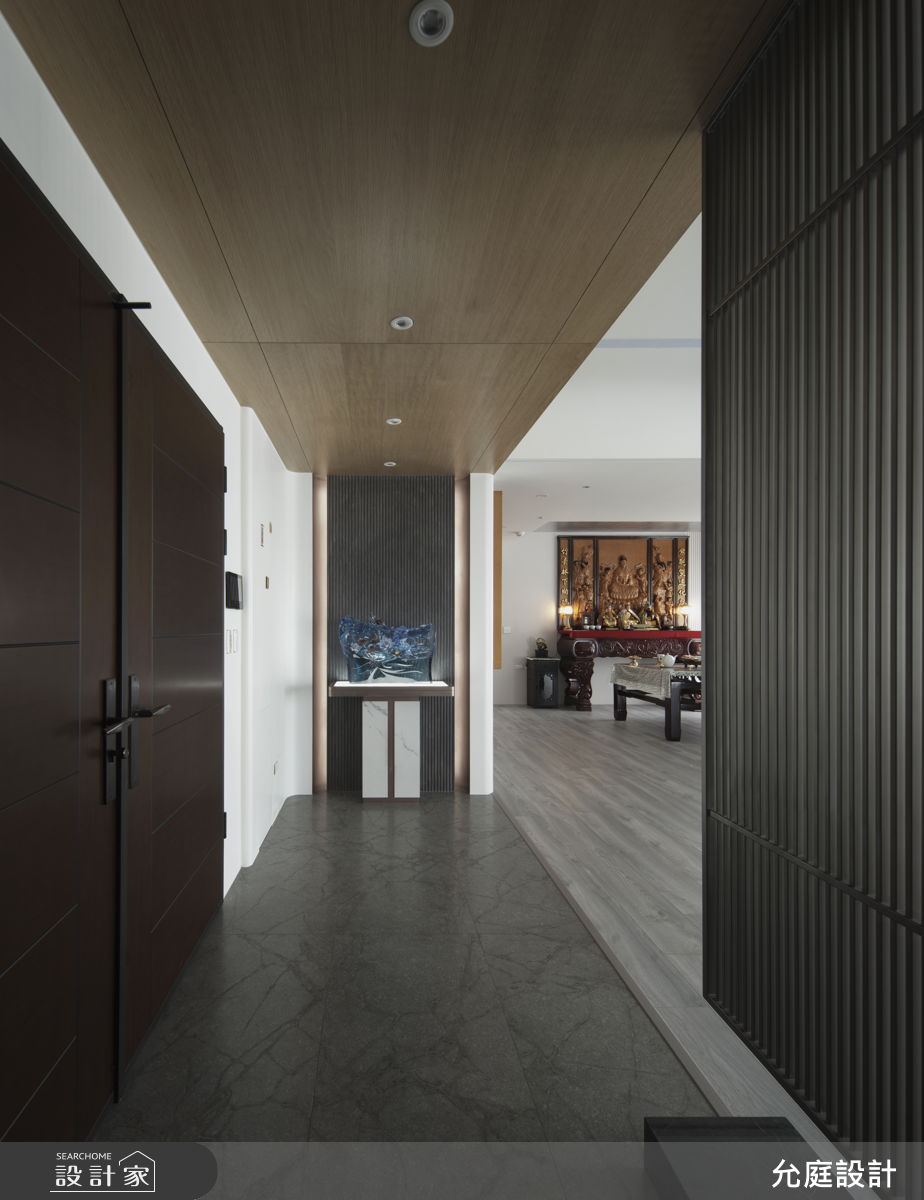 毛胚屋＿現代風玄關案例圖片＿允庭室內裝修設計有限公司＿允庭_凝光錦繡之1