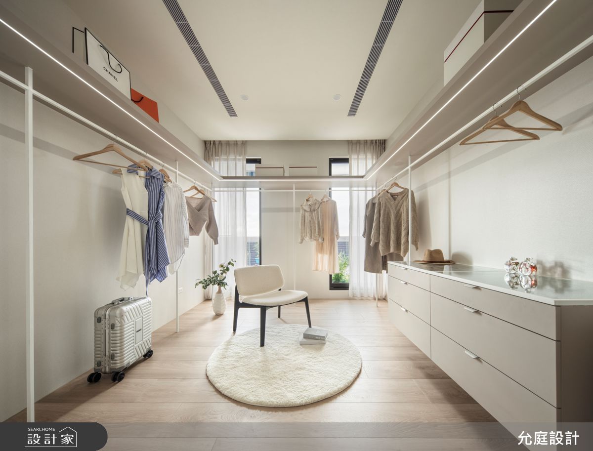 毛胚屋＿現代風更衣間案例圖片＿允庭室內裝修設計有限公司＿允庭_凝光錦繡之18