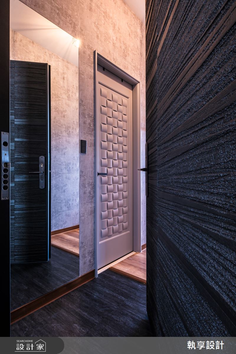22坪新古屋(10年以下)＿工業風玄關案例圖片＿執享設計＿執享_爵色尊品之5