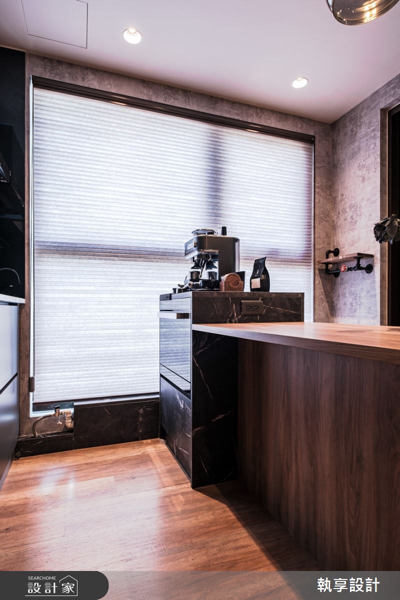 22坪新古屋(10年以下)＿工業風餐廳廚房中島案例圖片＿執享設計＿執享_爵色尊品之24
