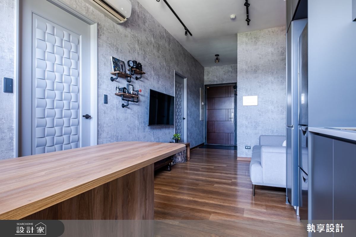 22坪新古屋(10年以下)＿工業風玄關客廳餐廳中島案例圖片＿執享設計＿執享_爵色尊品之29