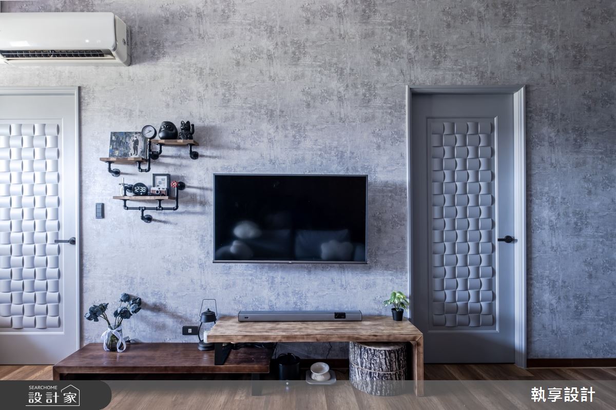 22坪新古屋(10年以下)＿工業風客廳案例圖片＿執享設計＿執享_爵色尊品之30