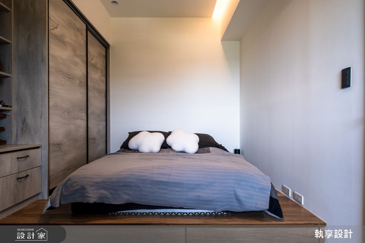 22坪新古屋(10年以下)＿工業風臥室案例圖片＿執享設計＿執享_爵色尊品之33