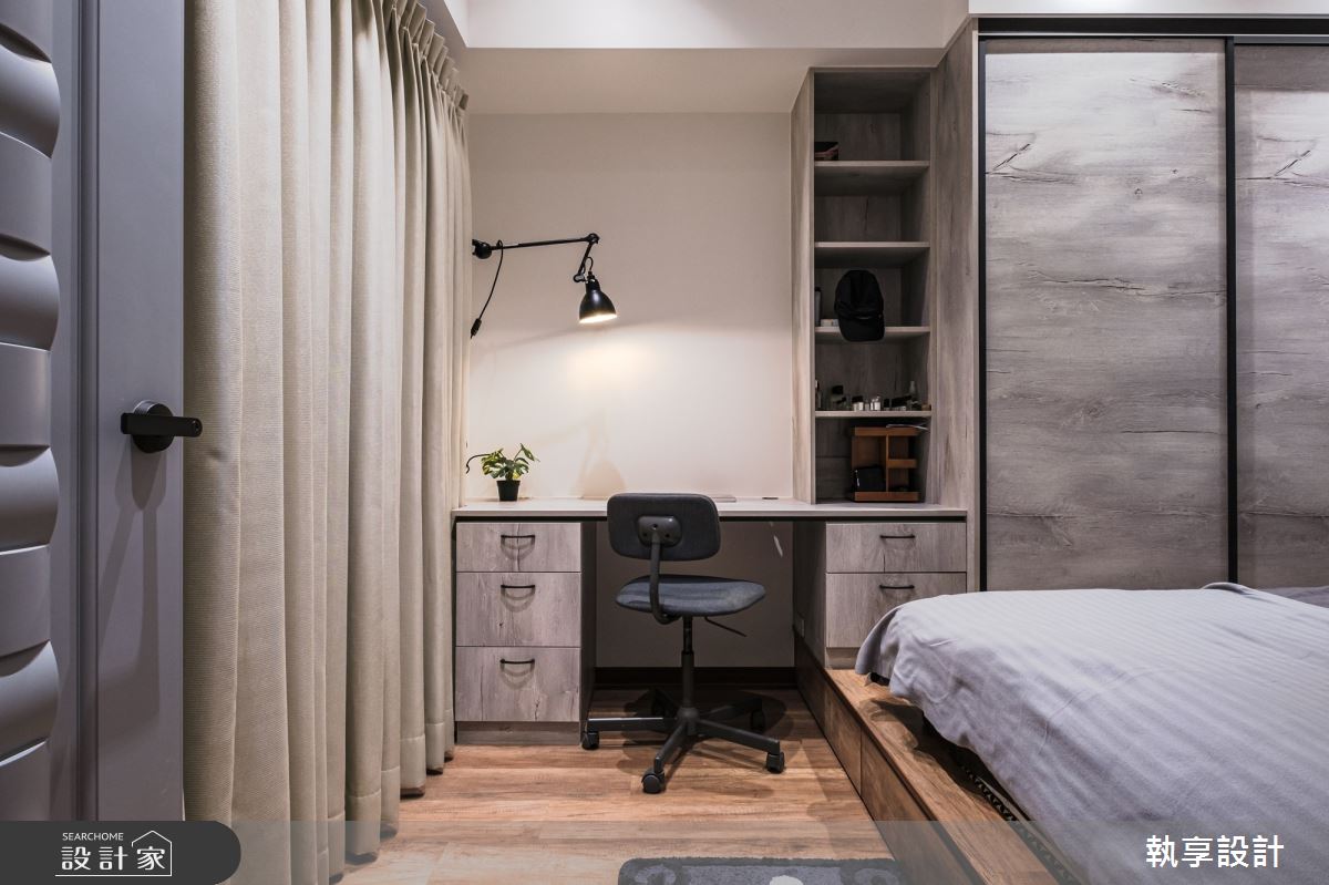 22坪新古屋(10年以下)＿工業風臥室案例圖片＿執享設計＿執享_爵色尊品之36