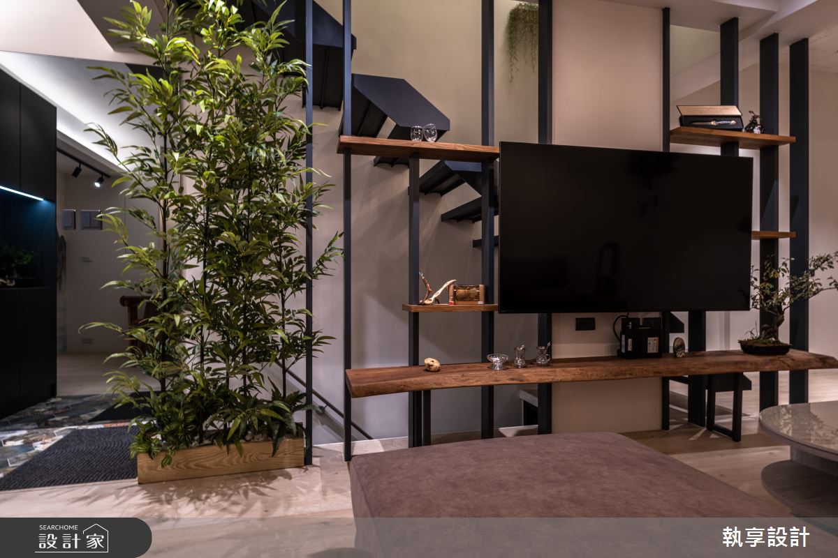 27坪老屋(50年以上)＿混搭風玄關客廳樓梯案例圖片＿執享設計＿執享_逝憶叢生之13