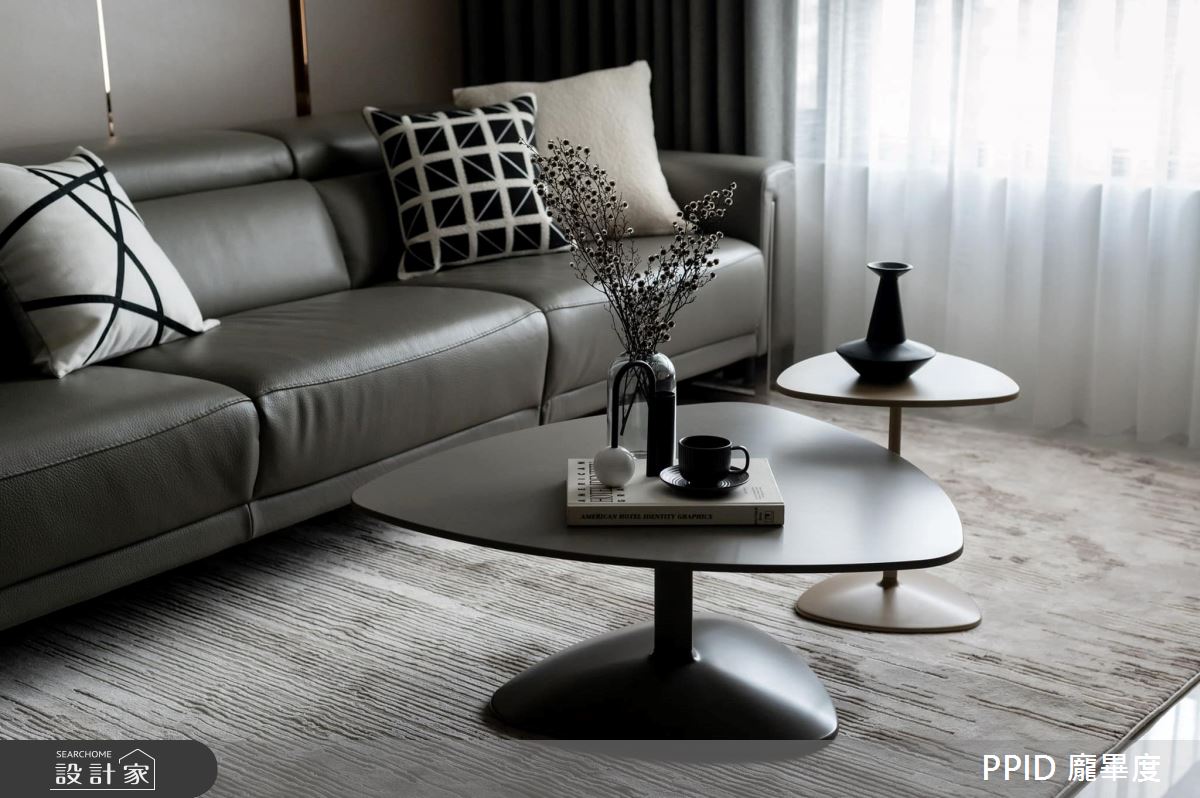 30坪新成屋(5年以下)＿輕奢自然風客廳案例圖片＿龐畢度室內裝修設計有限公司＿龐畢度_01之4