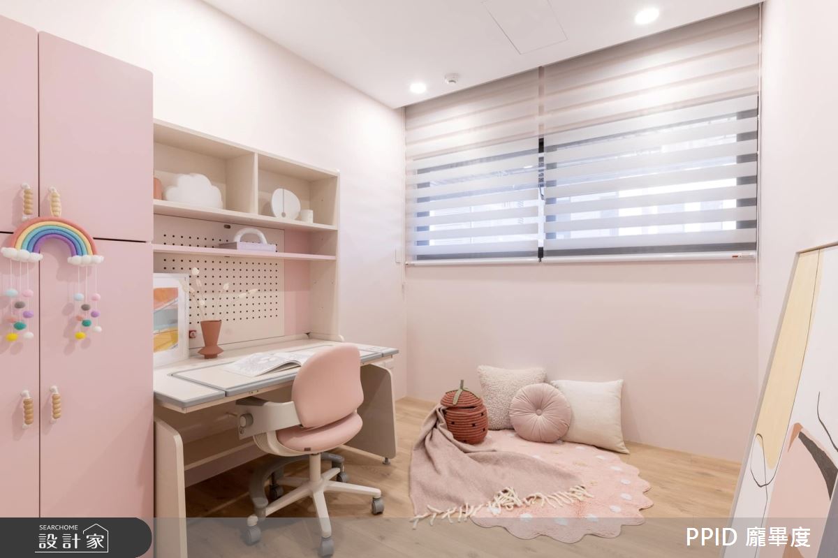 30坪新成屋(5年以下)＿輕奢自然風臥室兒童房兒童房案例圖片＿龐畢度室內裝修設計有限公司＿龐畢度_01之11