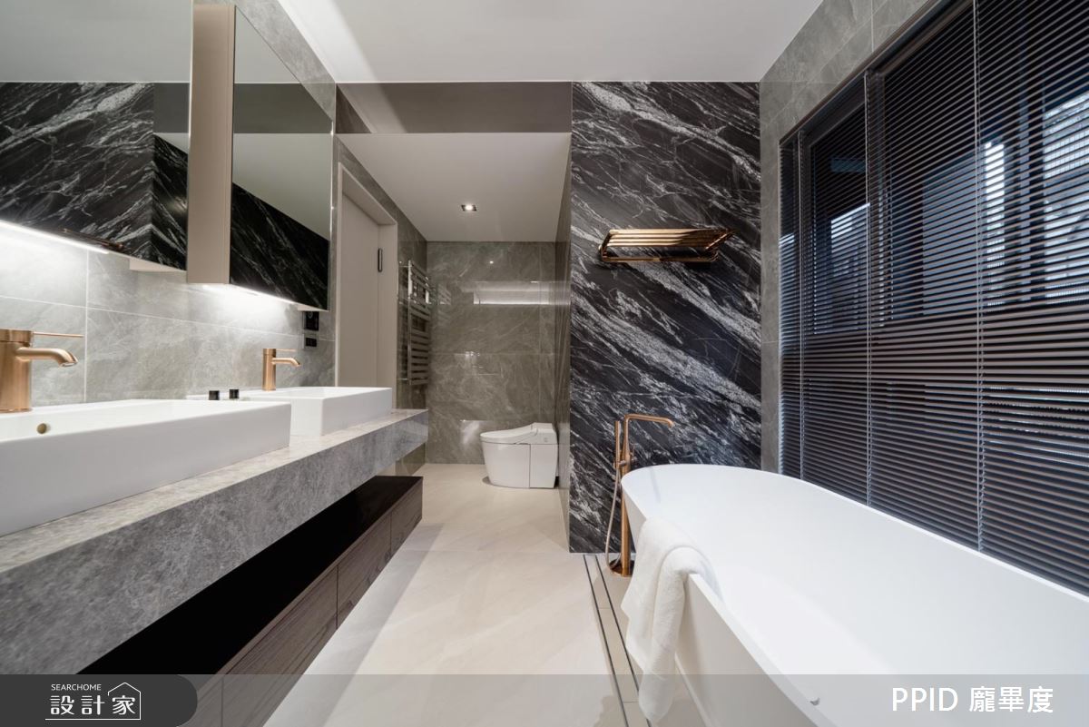 120坪中古屋(5~15年)＿輕奢華風浴室案例圖片＿龐畢度室內裝修設計有限公司＿龐畢度_02之9