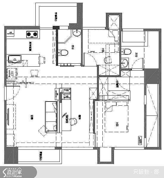 25坪新成屋(5年以下)＿工業風案例圖片＿只設計‧部＿只設計_10之29
