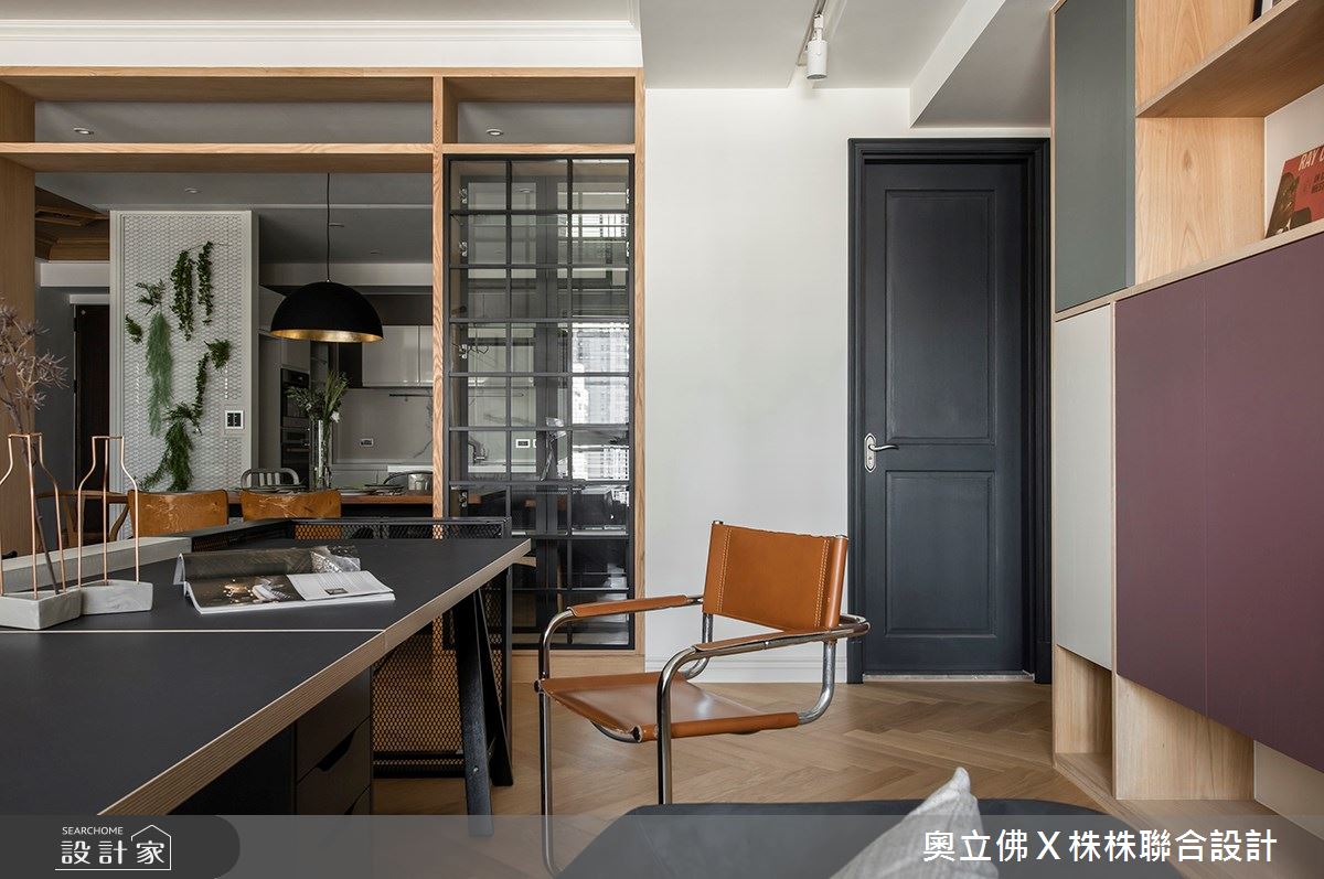 85坪新成屋(5年以下)＿美式風書房工作區案例圖片＿奧立佛x 株株聯合設計＿奧立佛x 株株_美術高峰會｜高雄Ｙ宅之4