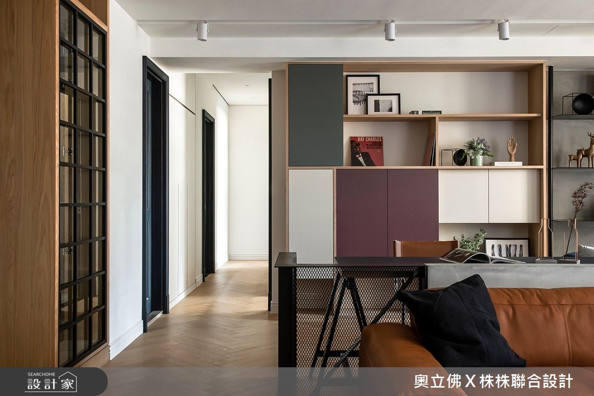 85坪新成屋(5年以下)＿美式風書房走廊案例圖片＿奧立佛x 株株聯合設計＿奧立佛x 株株_美術高峰會｜高雄Ｙ宅之6
