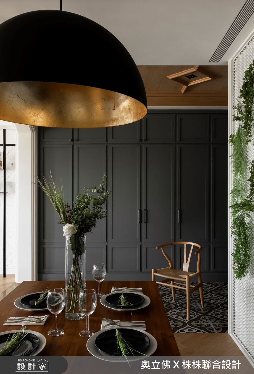 85坪新成屋(5年以下)＿美式風餐廳案例圖片＿奧立佛x 株株聯合設計＿奧立佛x 株株_美術高峰會｜高雄Ｙ宅之10