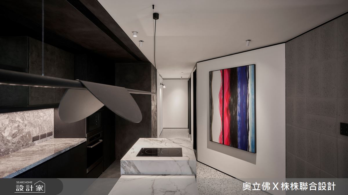 77坪毛胚屋＿現代風餐廳中島案例圖片＿奧立佛x 株株聯合設計＿奧立佛x 株株_國王一號院｜高雄自宅之12