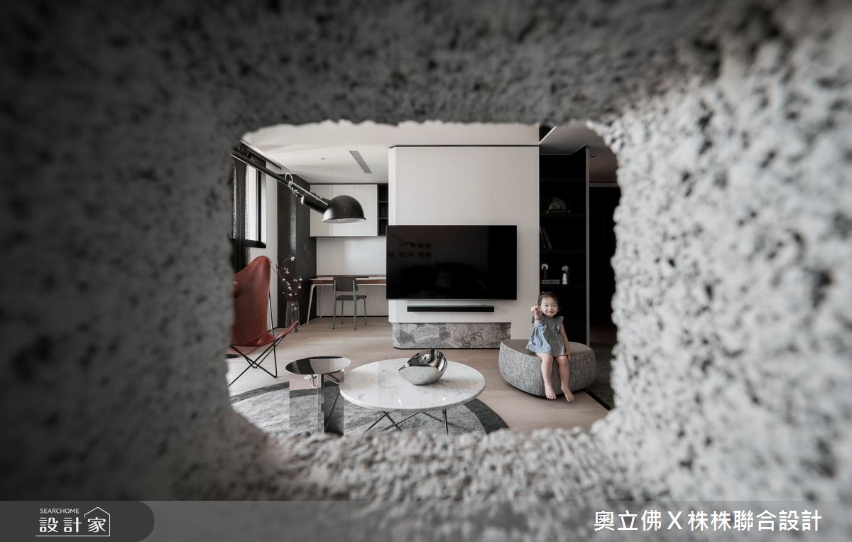 77坪毛胚屋＿現代風客廳案例圖片＿奧立佛x 株株聯合設計＿奧立佛x 株株_國王一號院｜高雄自宅之14