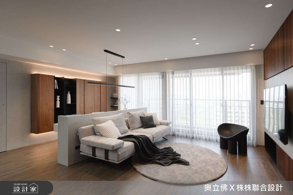 64坪新成屋(5年以下)＿現代風客廳案例圖片＿奧立佛x 株株聯合設計＿奧立佛x 株株_美術君御｜高雄C宅之7
