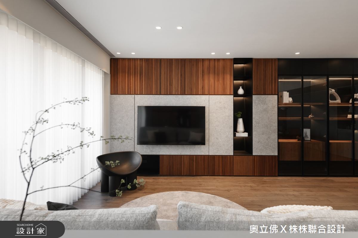64坪新成屋(5年以下)＿現代風客廳案例圖片＿奧立佛x 株株聯合設計＿奧立佛x 株株_美術君御｜高雄C宅之13