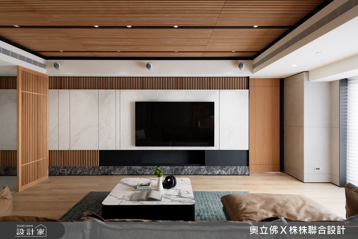 116坪毛胚屋＿現代日式風客廳案例圖片＿奧立佛x 株株聯合設計＿奧立佛x 株株_遠雄THE ONE｜高雄L宅之12