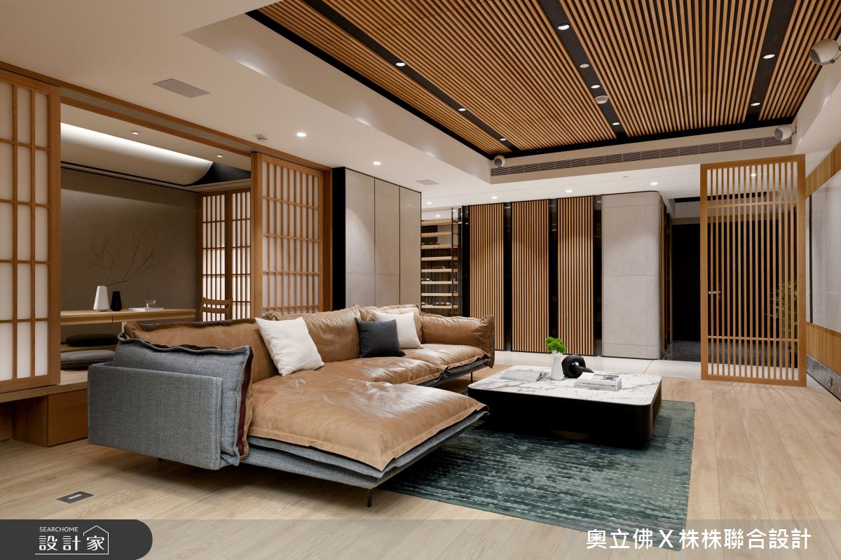 116坪毛胚屋＿現代日式風客廳案例圖片＿奧立佛x 株株聯合設計＿奧立佛x 株株_遠雄THE ONE｜高雄L宅之10