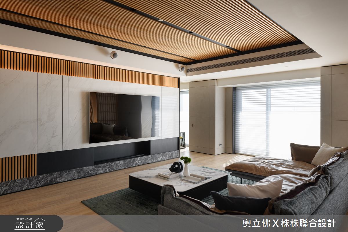 116坪毛胚屋＿現代日式風客廳案例圖片＿奧立佛x 株株聯合設計＿奧立佛x 株株_遠雄THE ONE｜高雄L宅之4