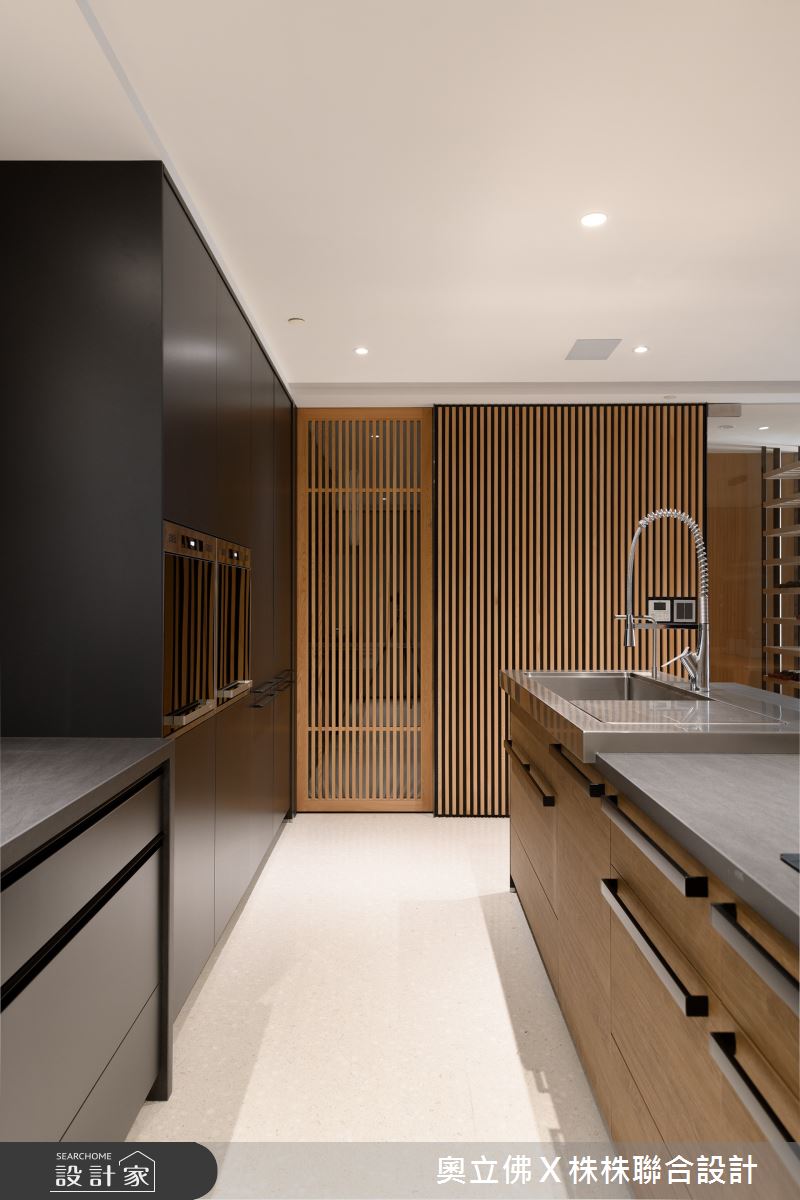 116坪毛胚屋＿現代日式風廚房中島案例圖片＿奧立佛x 株株聯合設計＿奧立佛x 株株_遠雄THE ONE｜高雄L宅之19