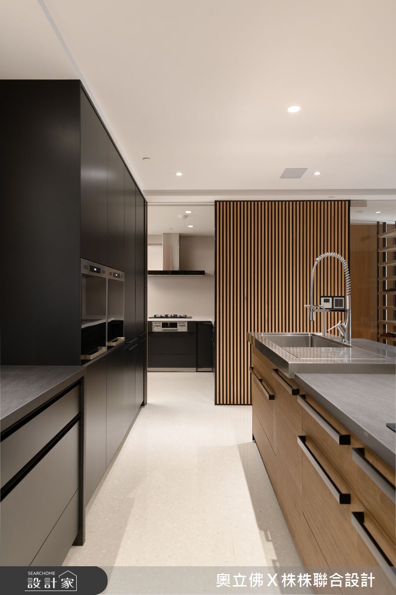 116坪毛胚屋＿現代日式風廚房中島案例圖片＿奧立佛x 株株聯合設計＿奧立佛x 株株_遠雄THE ONE｜高雄L宅之20