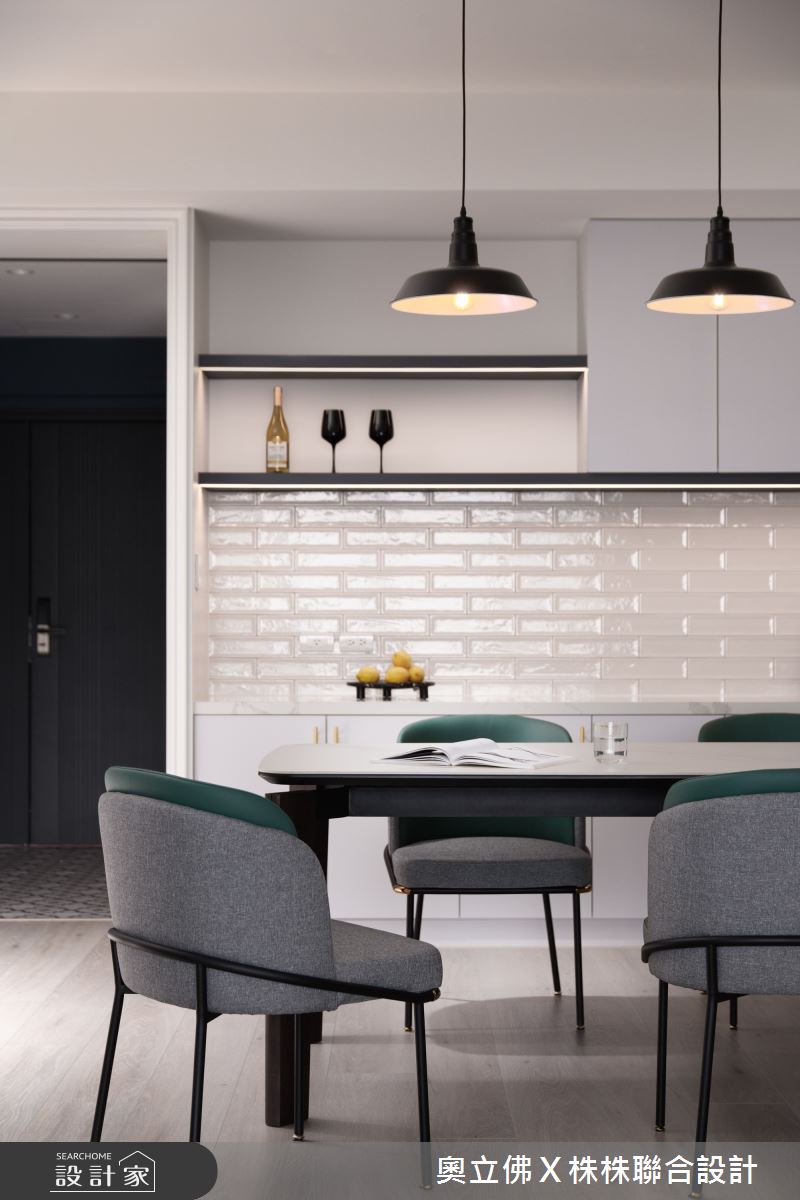 89坪老屋(16~30年)＿現代美式風餐廳案例圖片＿奧立佛x 株株聯合設計＿奧立佛x 株株_百立皇冠｜高雄H宅之8