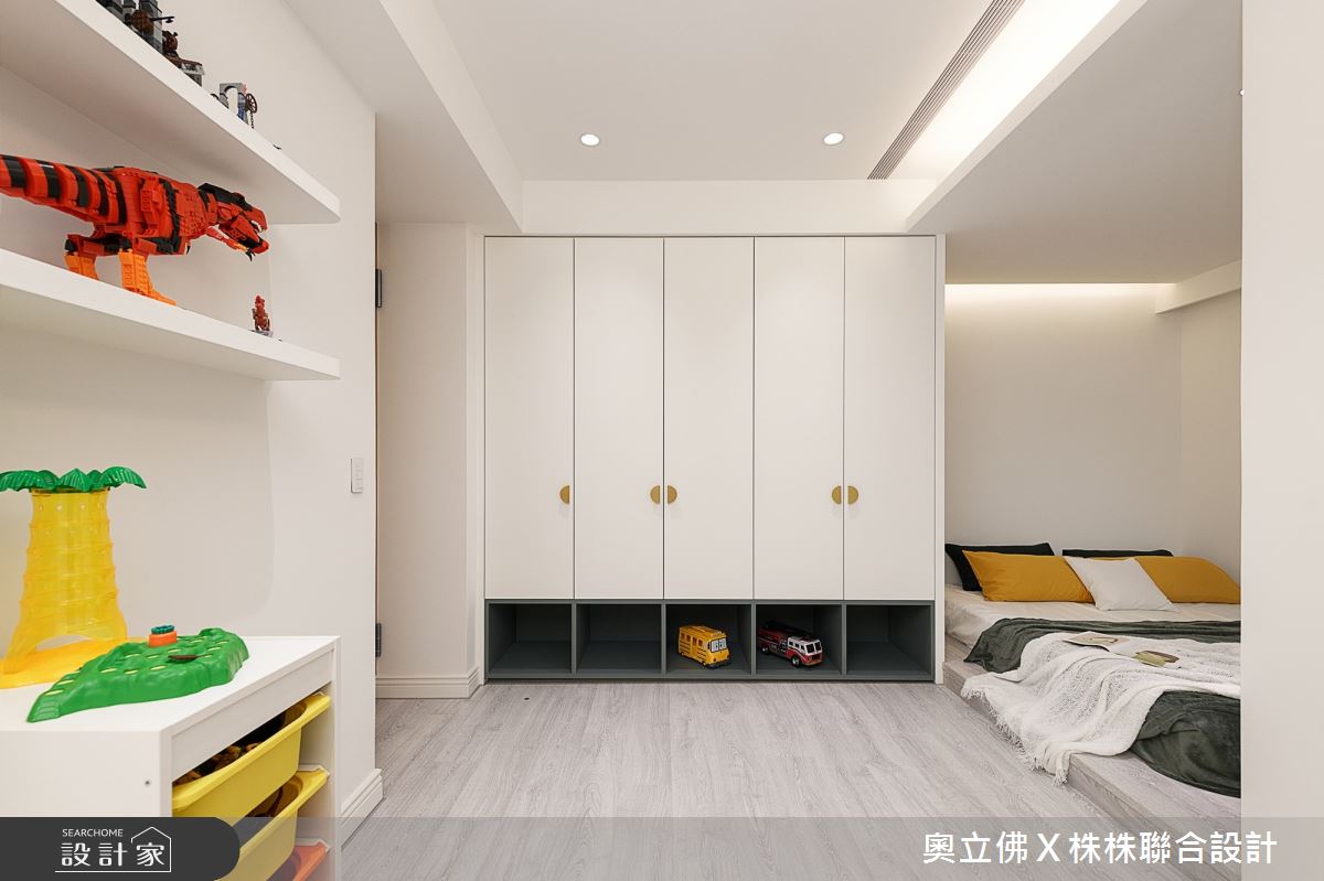 89坪老屋(16~30年)＿現代美式風臥室案例圖片＿奧立佛x 株株聯合設計＿奧立佛x 株株_百立皇冠｜高雄H宅之15